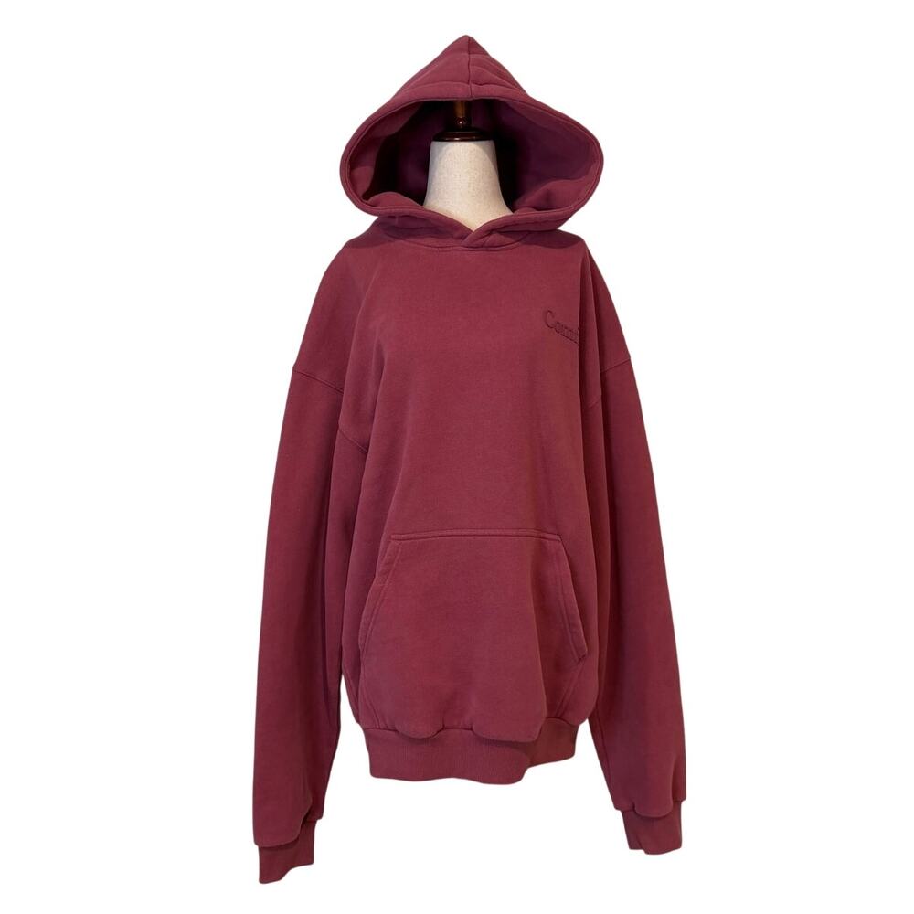 Comfrt Oversized Hoodie, Raspberry, Unisex Size Large